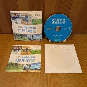 Wii SPORTS Nintendo Game BOWLING Boxing GOLF Tennis BASEBALL Disc in Sleeve Case